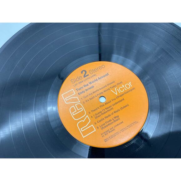 Eddy Arnold Turn the World Around Vinyl LP 1967 (RCA Victor LSP 3869) - Picture 7 of 7